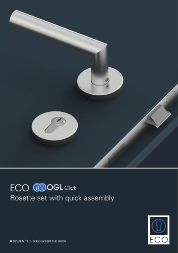 ECO OGL Click - Rosette set with quick assembly