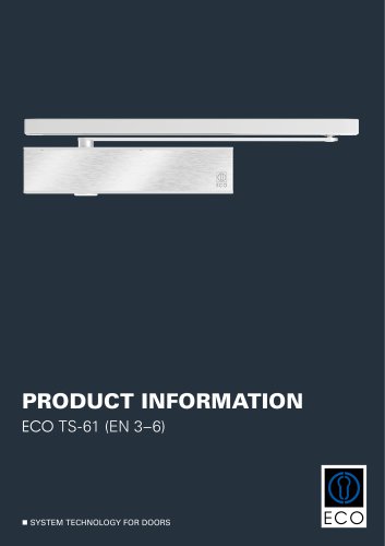 PRODUCT INFORMATION ECO TS-61 (EN 3–6)