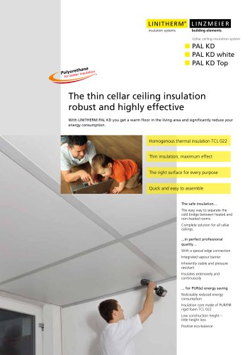 The thin cellar ceiling insulation - robust and highly effective