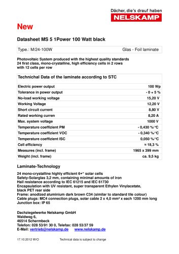 Datasheet MS 5 1Power