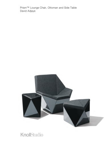 Prism™ Lounge Chair, Ottoman and Side Table David Adjaye