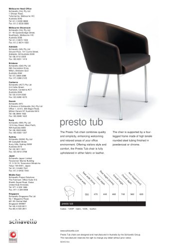 Presto Tub seating